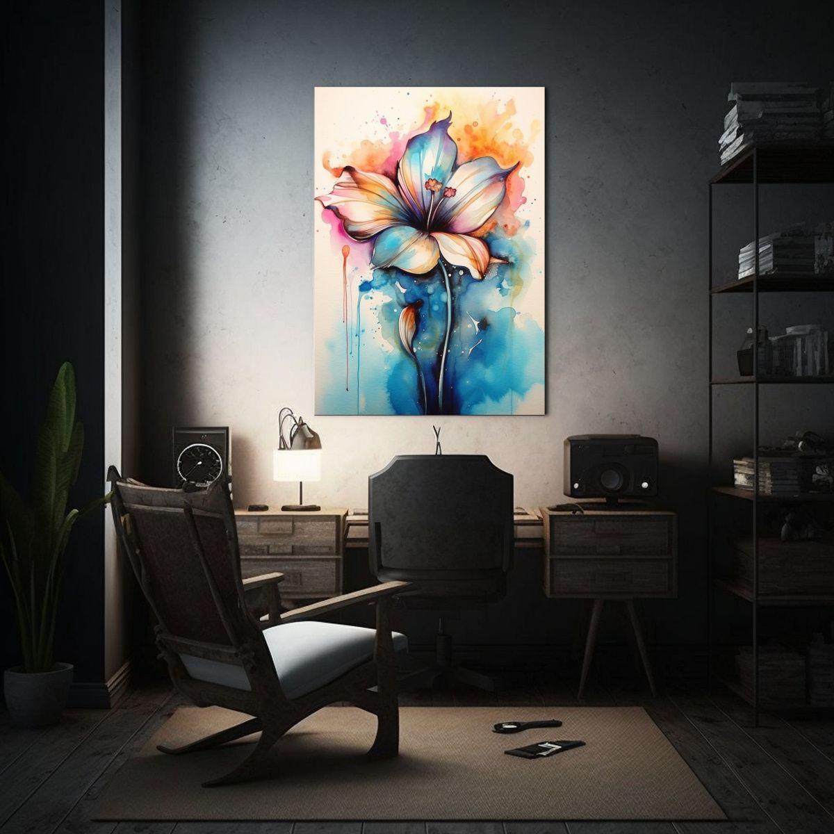 Cuadro Decorativo Flor Inspiradora Estilo 60x90cm-2