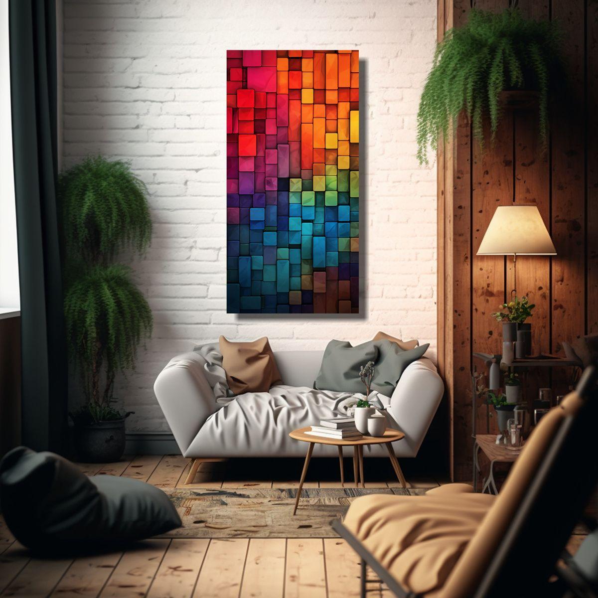 Pinturas Decorativas De Lienzo En Tonos Pop Art, 40x80cm-2