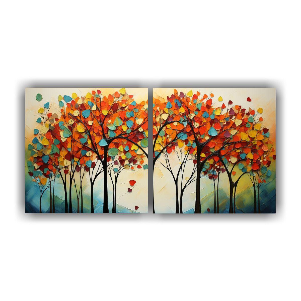Conjunto 2 Artes Imagen Clásico Pinturas 140x70 Cm-0