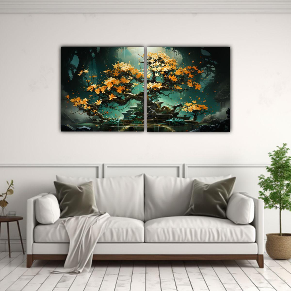 Cuadro Decorativo De Inspiración Natural: 120x60 Cm-2