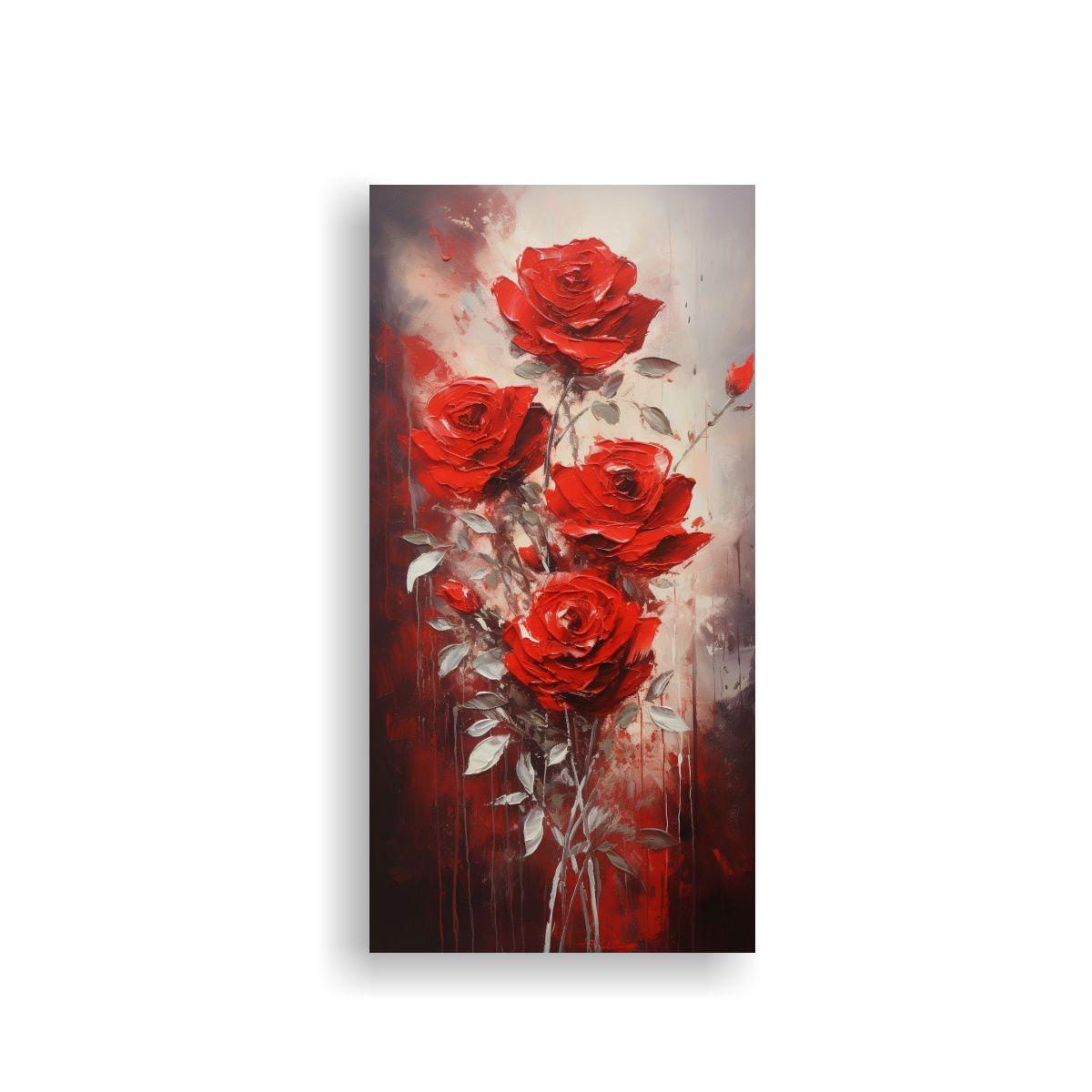 Cuadro Calidos Alegre: Pintura En Lienzo Estilo 80x160cm-0