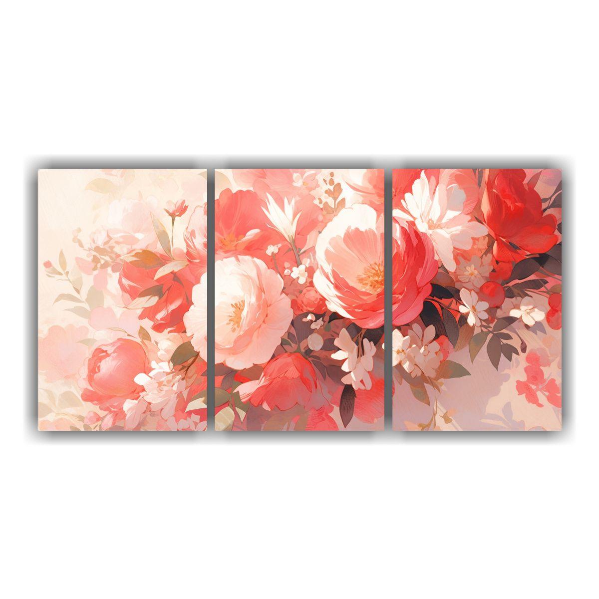 Pintura De Flores En Lienzo En La Decoración 240x120 Cm-0