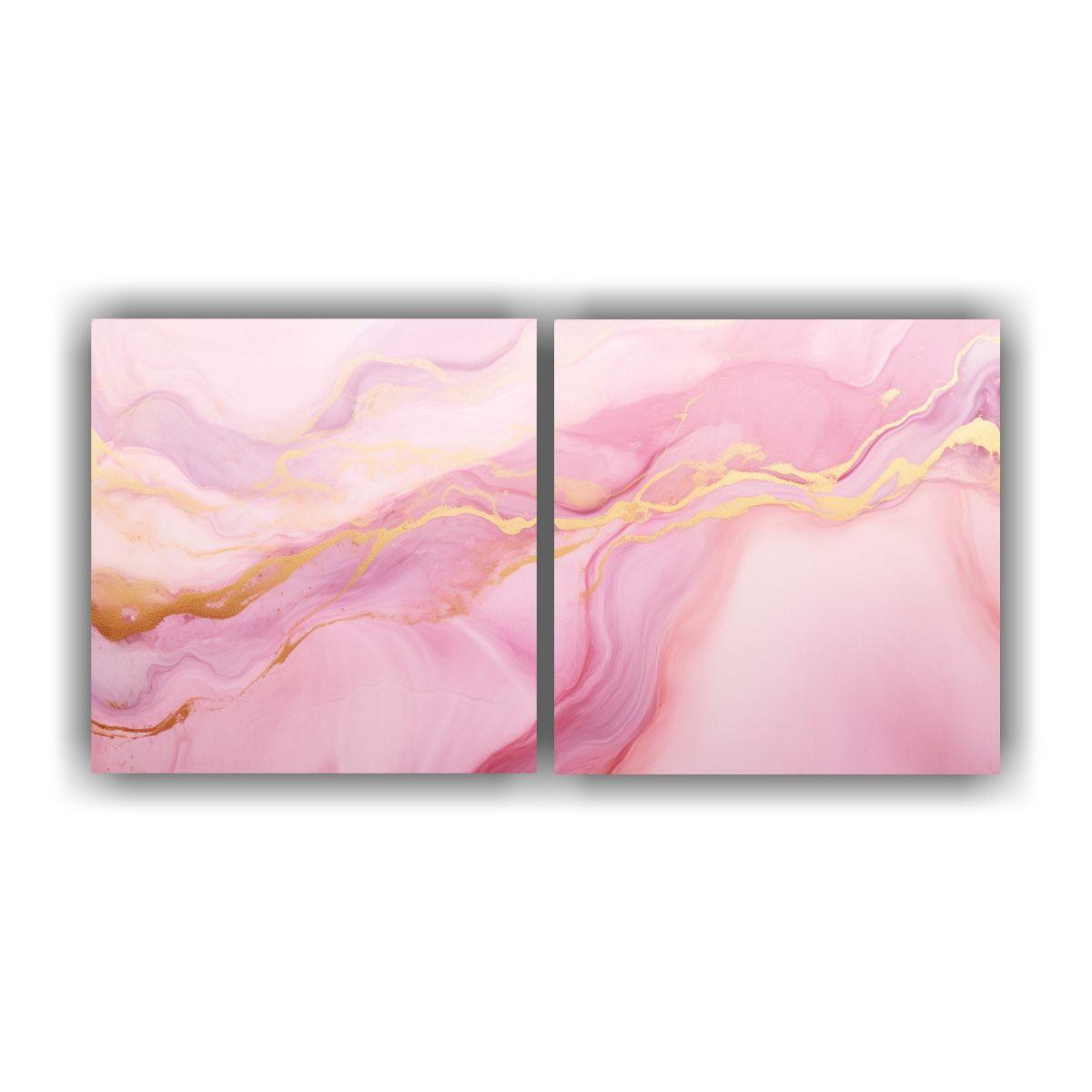 Arte De Pared Abstracción Única Fondo Mármol 120x60 Cm-0
