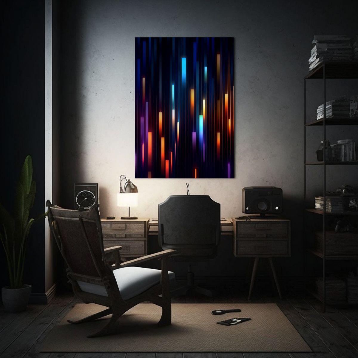 Pintura Decorativa Original Osorio Con Composición Creativa 80x120cm-2