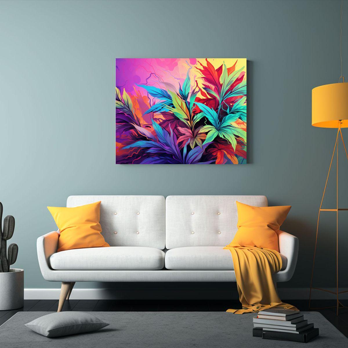 Arte De Pared Tonos Oficina: Hierbas Menta Arcoír 90x60cm-2