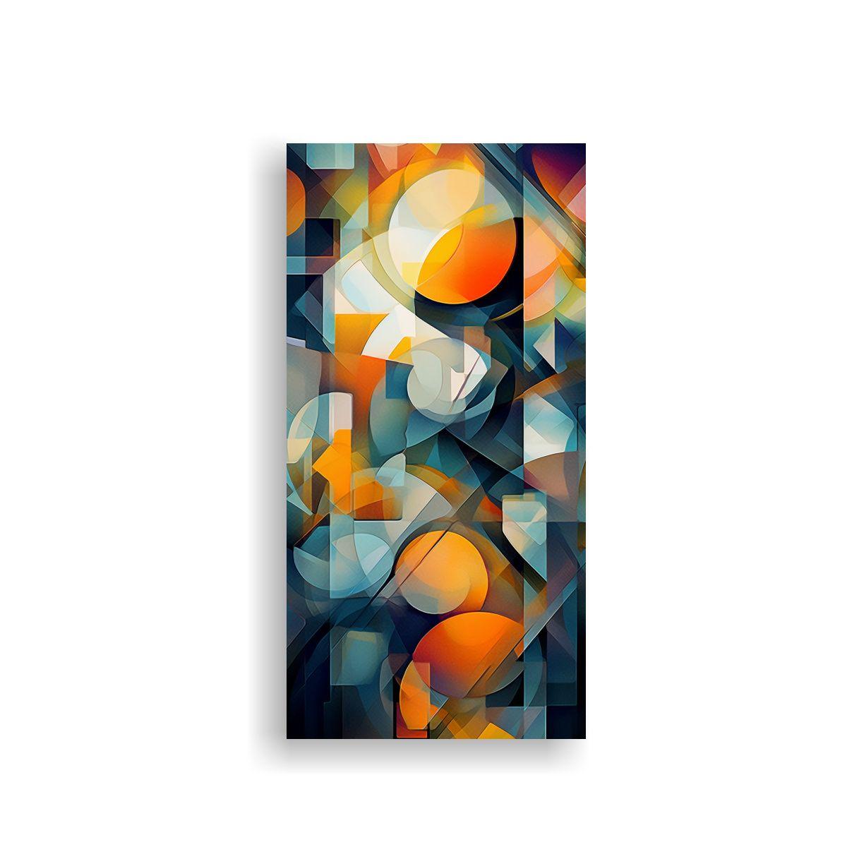 Cuadro Abstracto De Colores Llamativos Para 30x60cm-0
