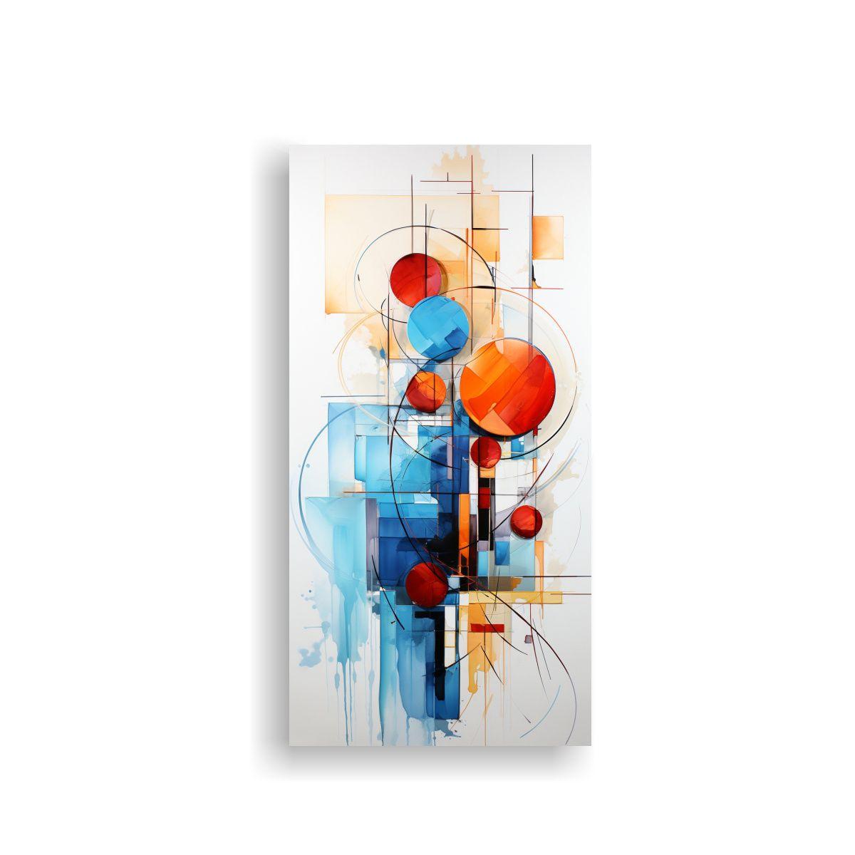 Cuadro Galería Intenso Abstracto En Estilo 50x100cm-0