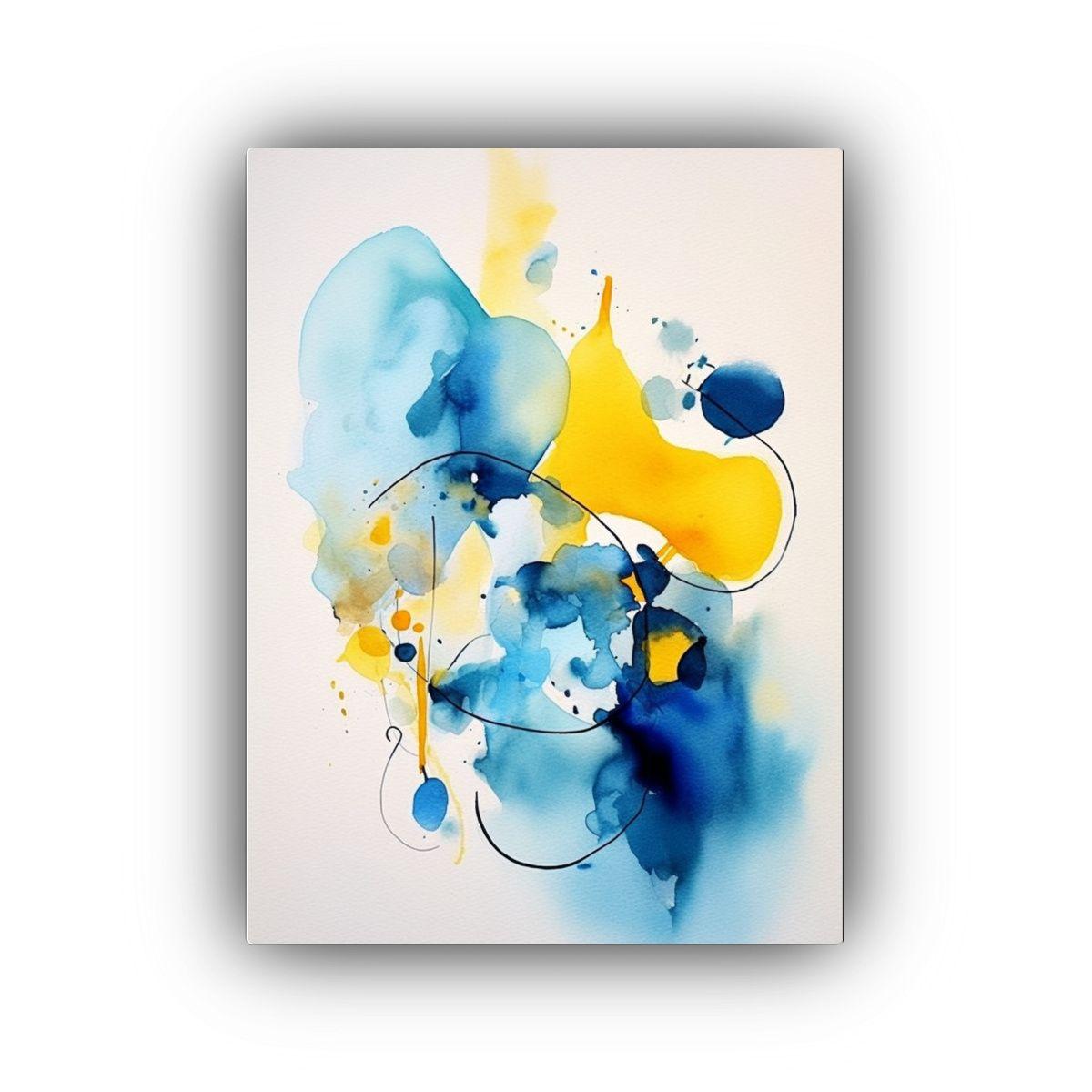 Pintura Decorativa Expresión Regalo Abstracta 60x90cm-0