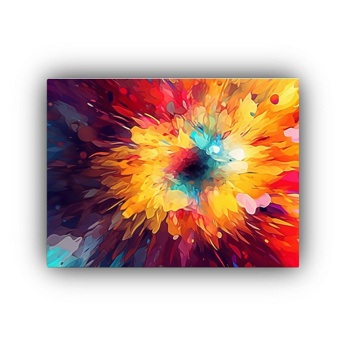 Pinturas Decorativas De Arte Abstracto Colorido Con Sensibil 120x80cm-0