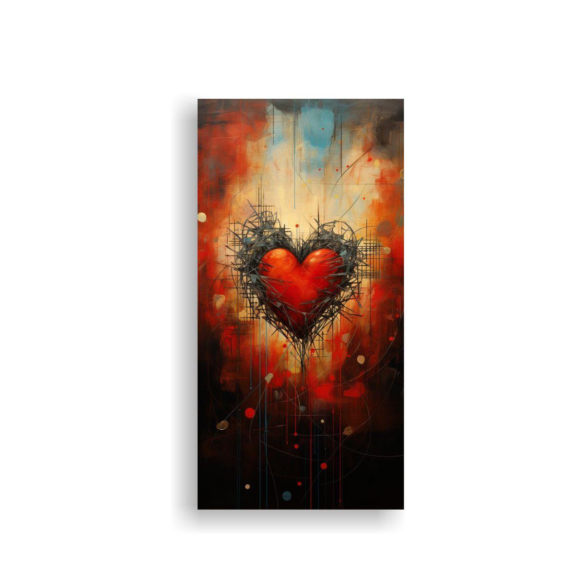 Cuadro Decorativo Con Imagen Abstracta De Latido 30x60cm-0