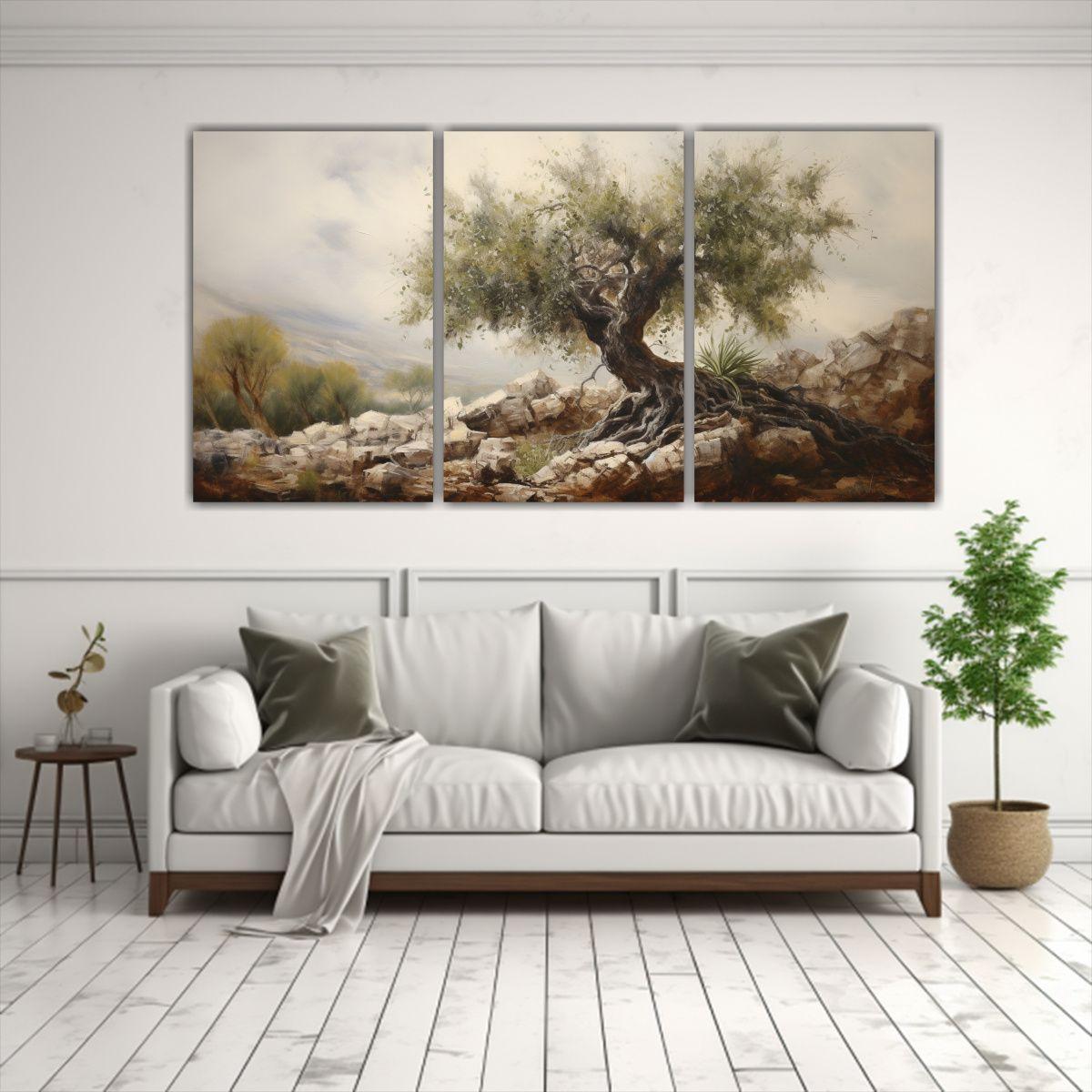 Tres Artes De Pared Modernos Para Comedor Pintura 120x60 Cm-2