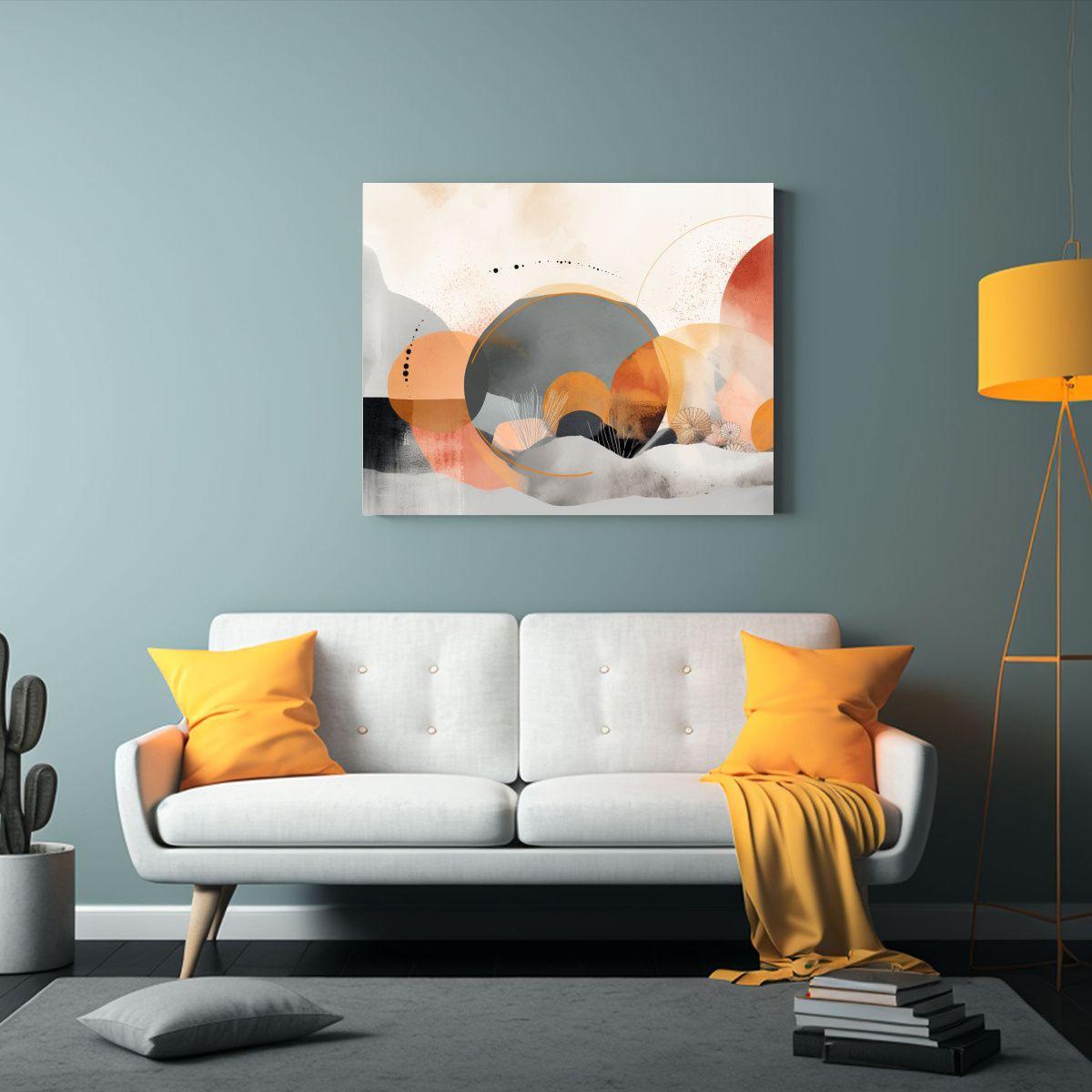 Fondo Completo De Arte Boho Abstracto Minimalista 30x20 Cm-2