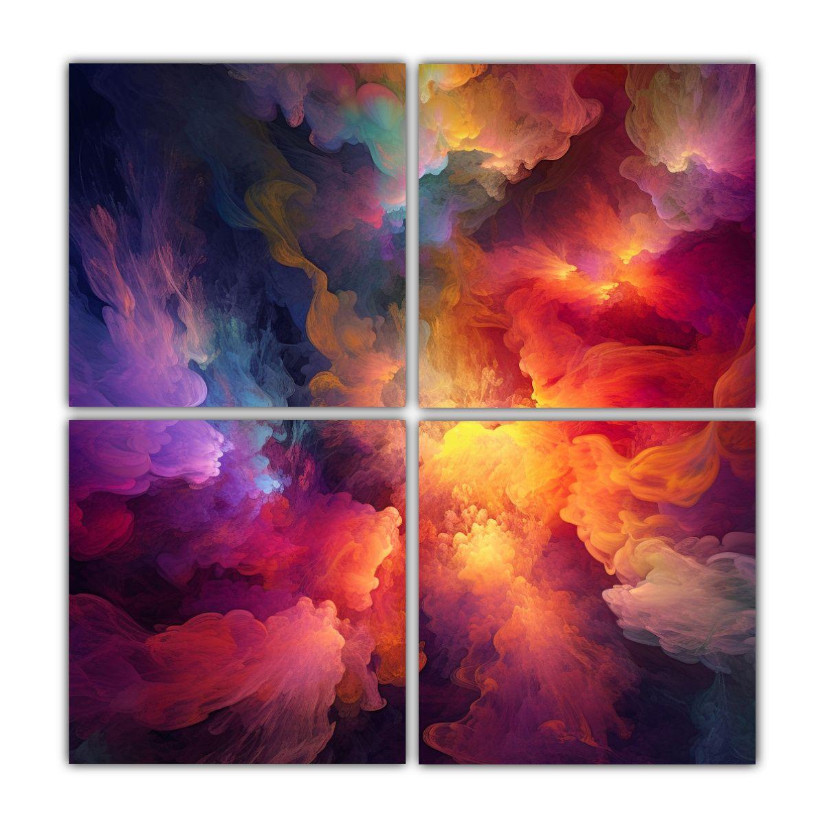 Cuadros Abstractos Para Decoración De 200x200 Cm-0