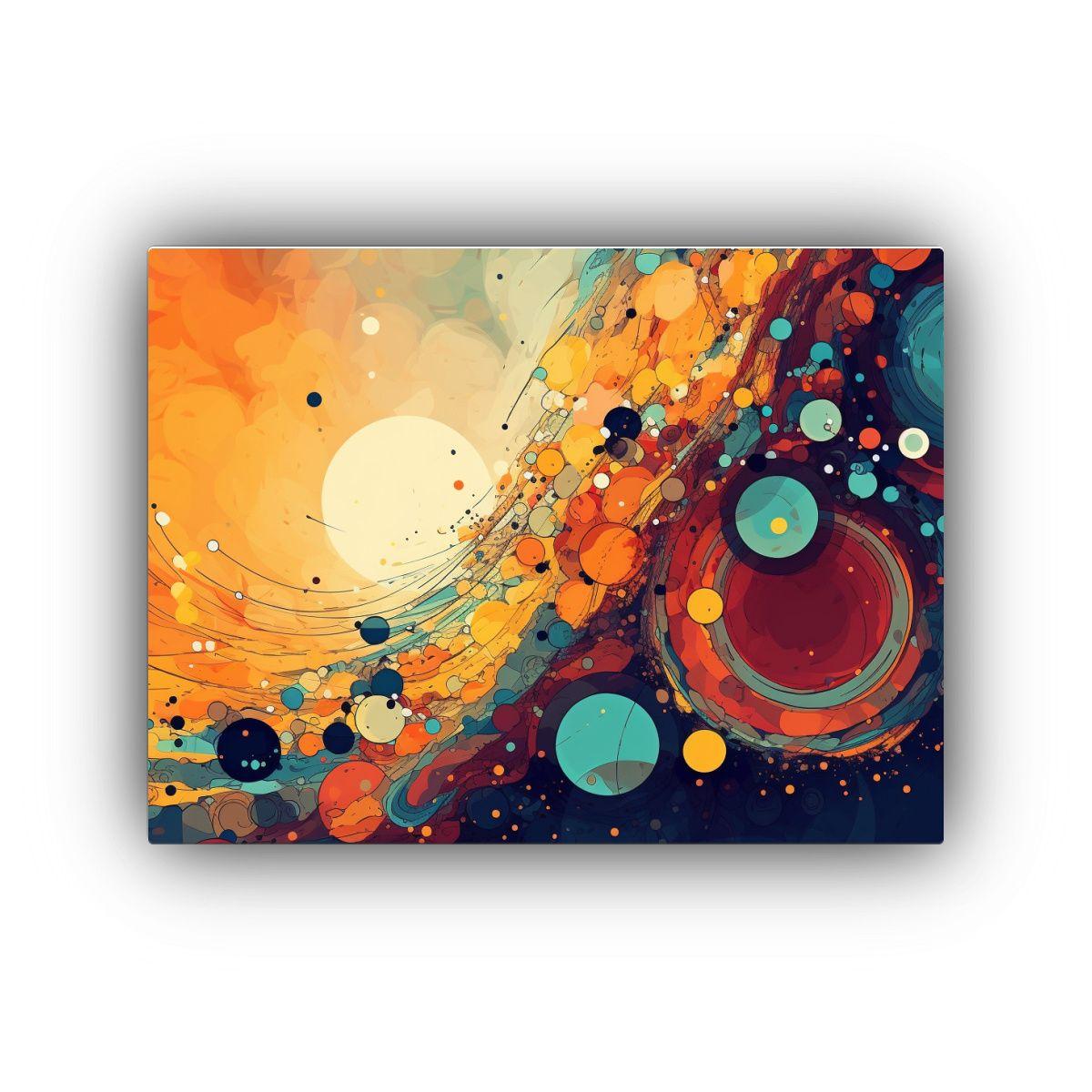 Fondo Abstracto Detallado En Lienzo único 60x40cm-0