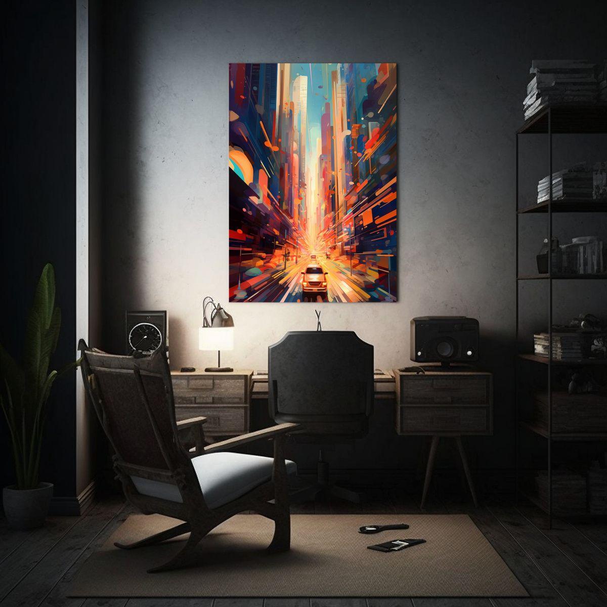 Cuadro Contemporánea Plasmando La Energía 40x50cm-2