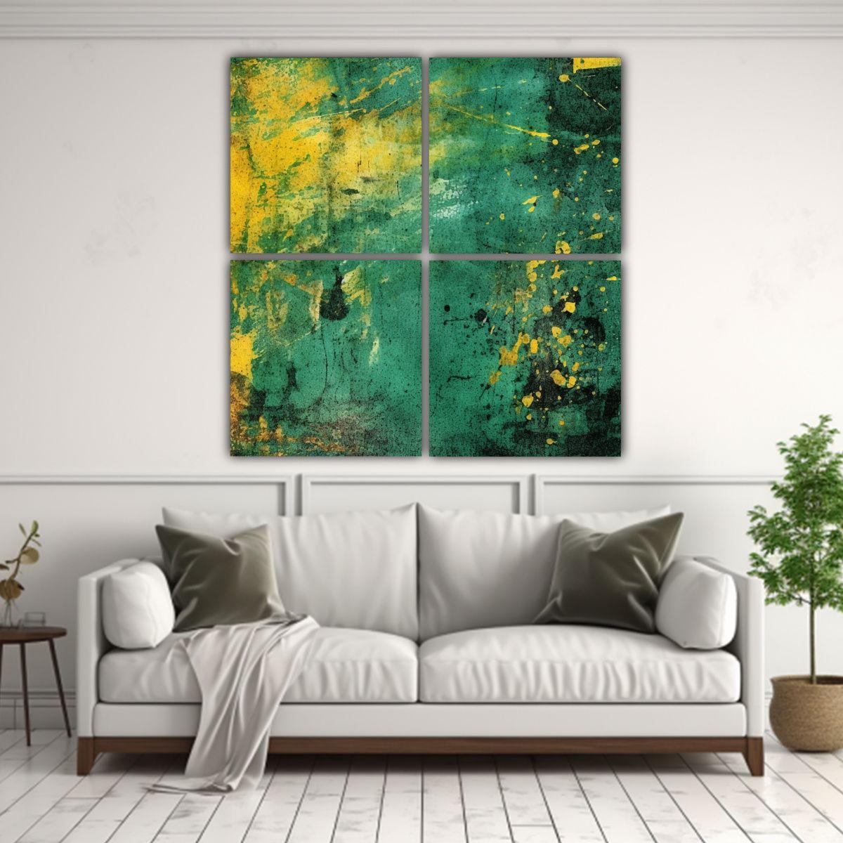 Pinturas Decorativas Abstractas Majestuosas 200x200 Cm-2