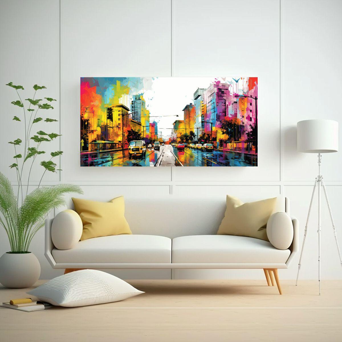 Arte De Pared Patrón Intenso Para Comedor En Sant 120x60cm-2