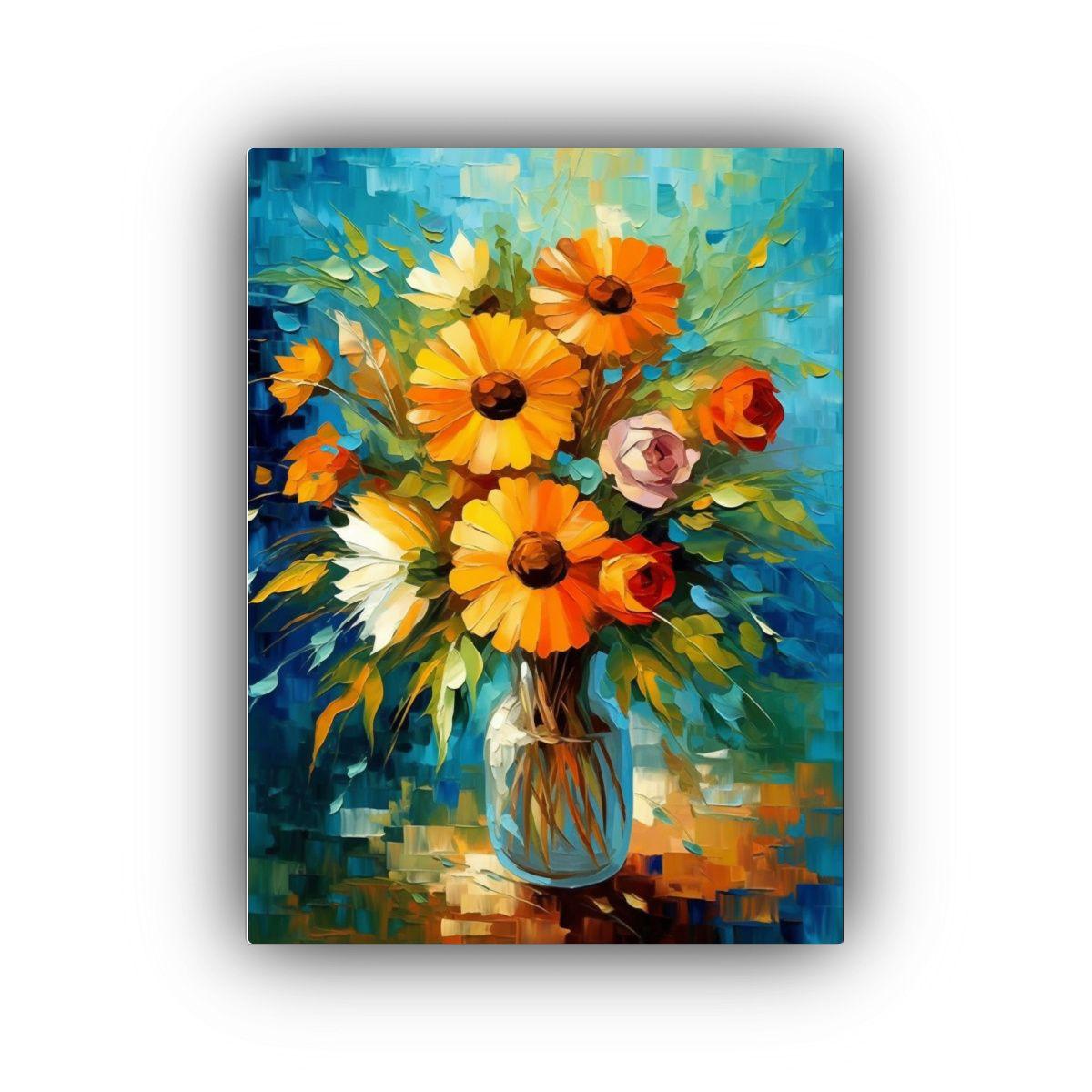 Arte De Pared Imagen Simplicidad De Flores 80x120cm-0