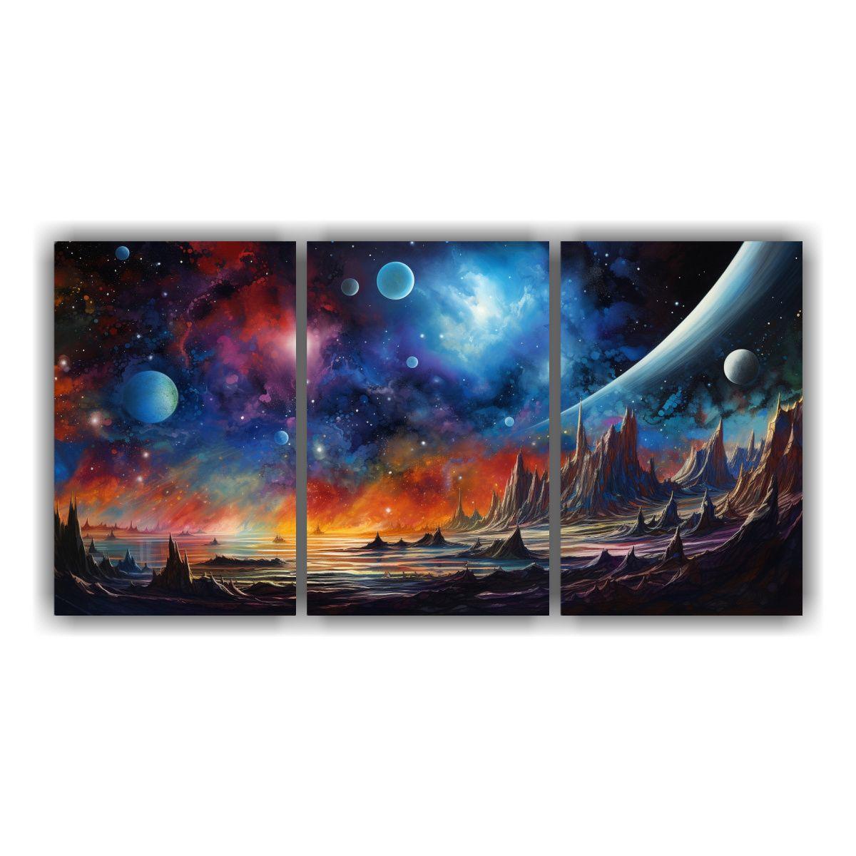 Pinturas Decorativas Abstractas De Lienzo 90x45 Cm-0