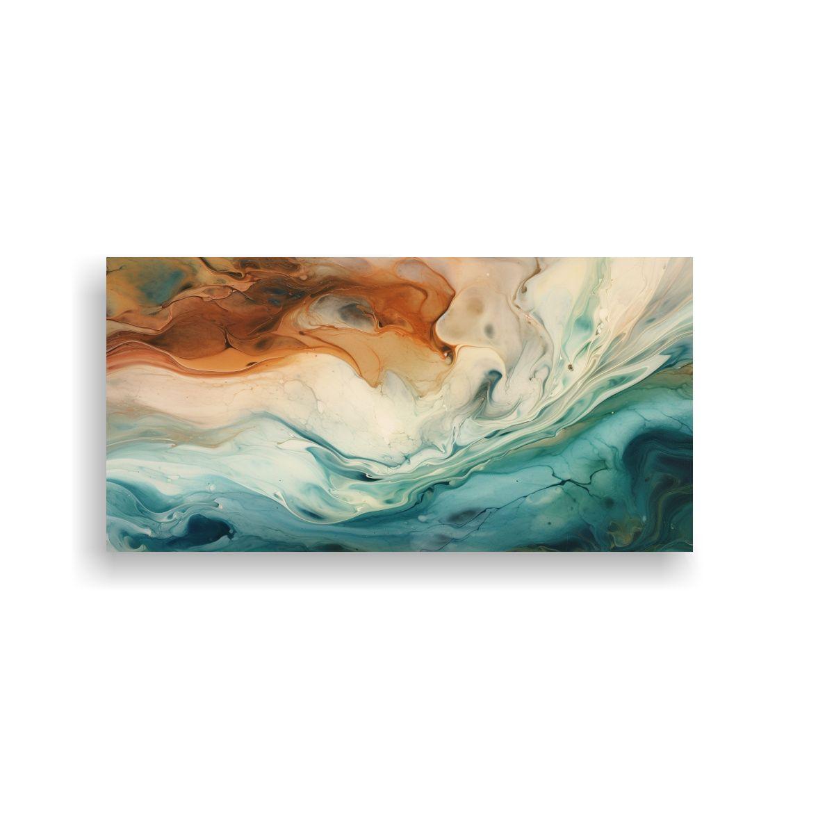 Lienzo De Tela Abstracta Moderno Para Decoración 100x50cm-0