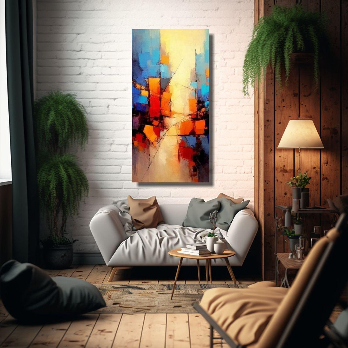 Pintura De Pared Con Patrón Intenso Motivo 30x60cm-2