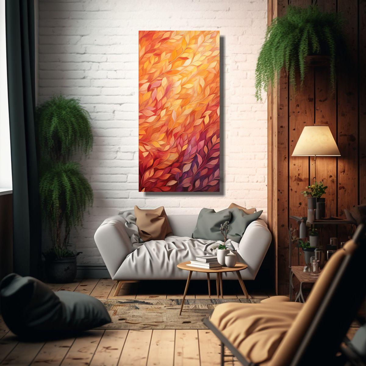 Cuadro De Decoración Abstracto Con Equilibrio De 80x160cm-2