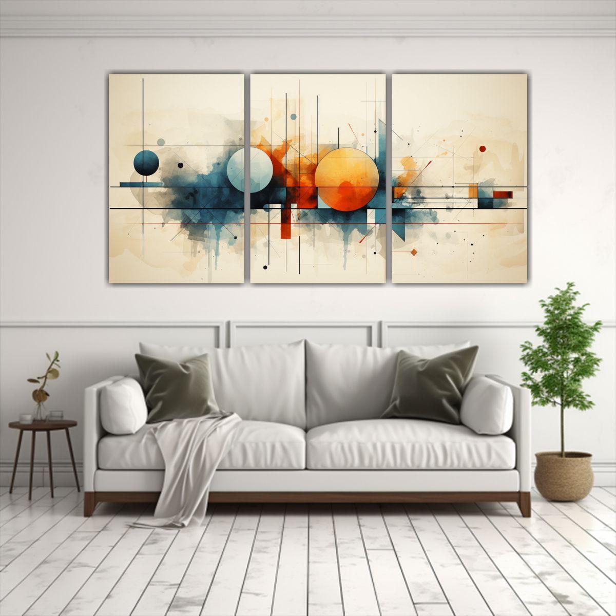 Conjunto 3 Cuadros Conceptual Originalidad 180x90 Cm-2