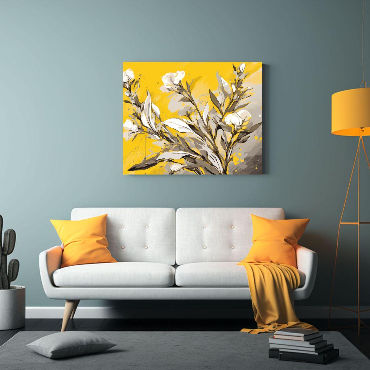 Pinturas Decorativas De Hierbas De Salvia Equilibrada En Col 50x40cm-2