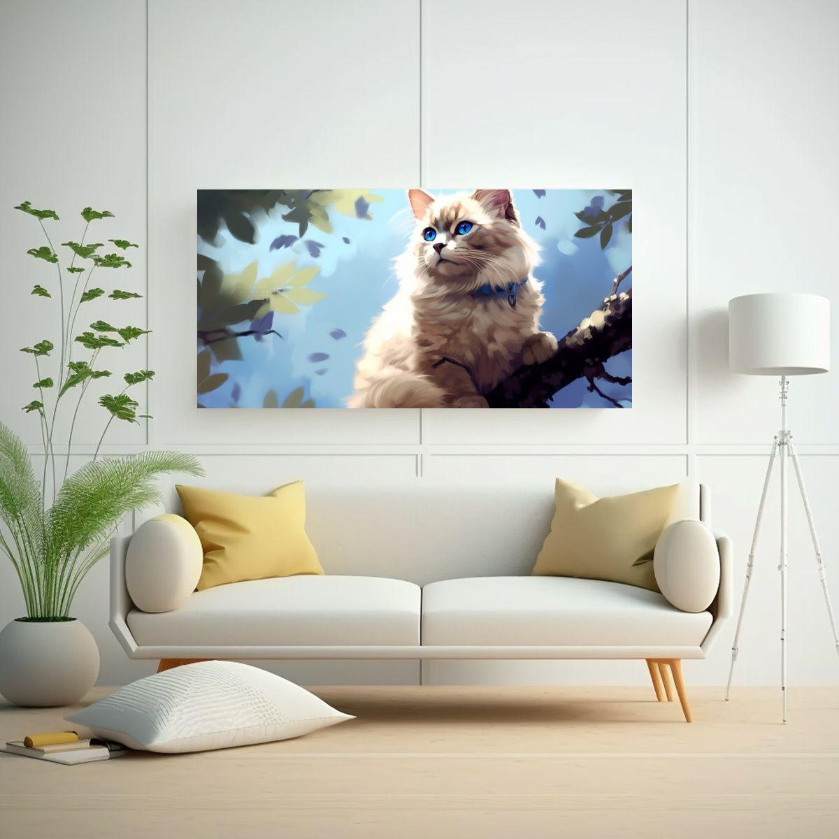 Pintura De Lienzo Calidos Con Gama De Colores: 60x30cm-2