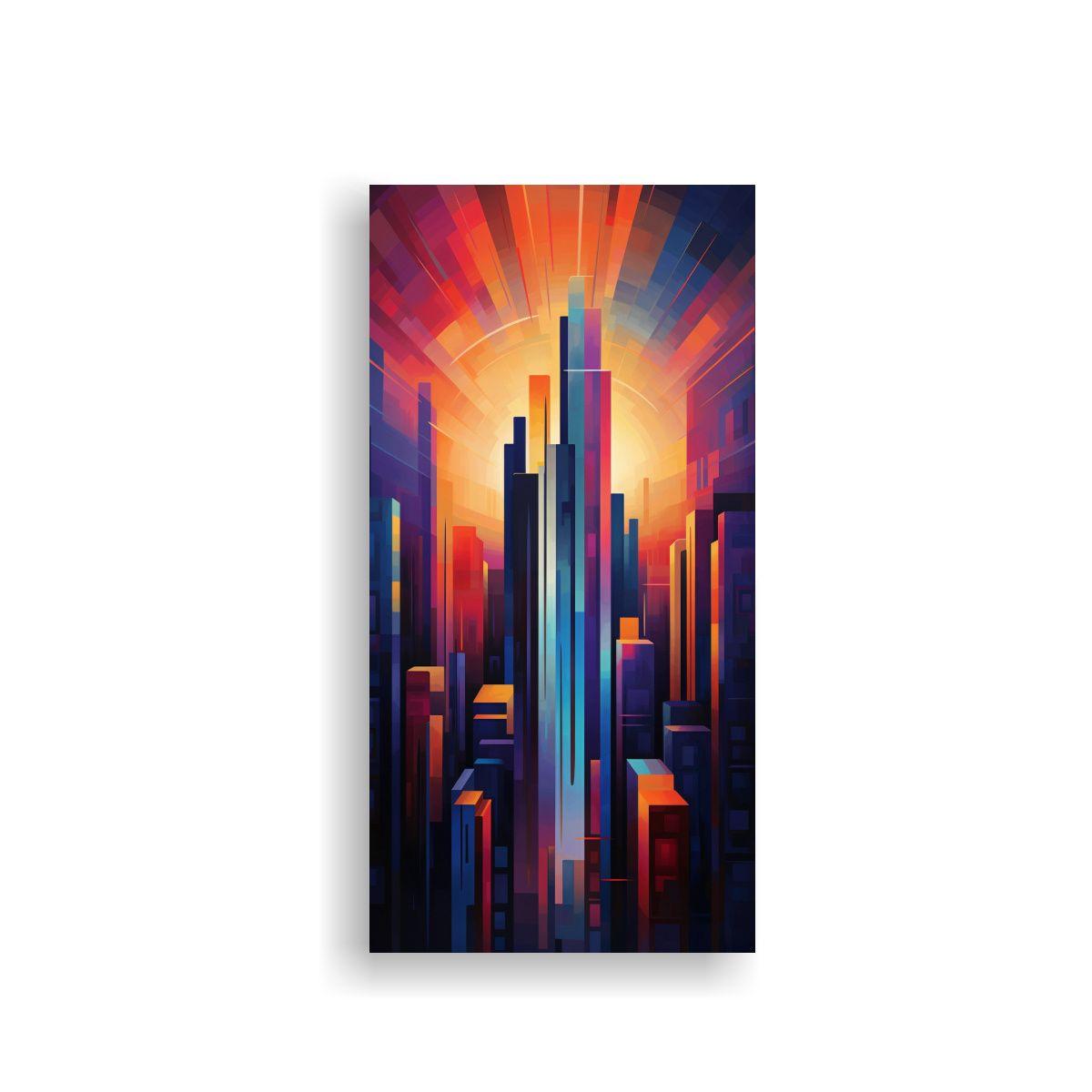 Cuadro Composición Street Art Abstracto De Una 20x40cm-0