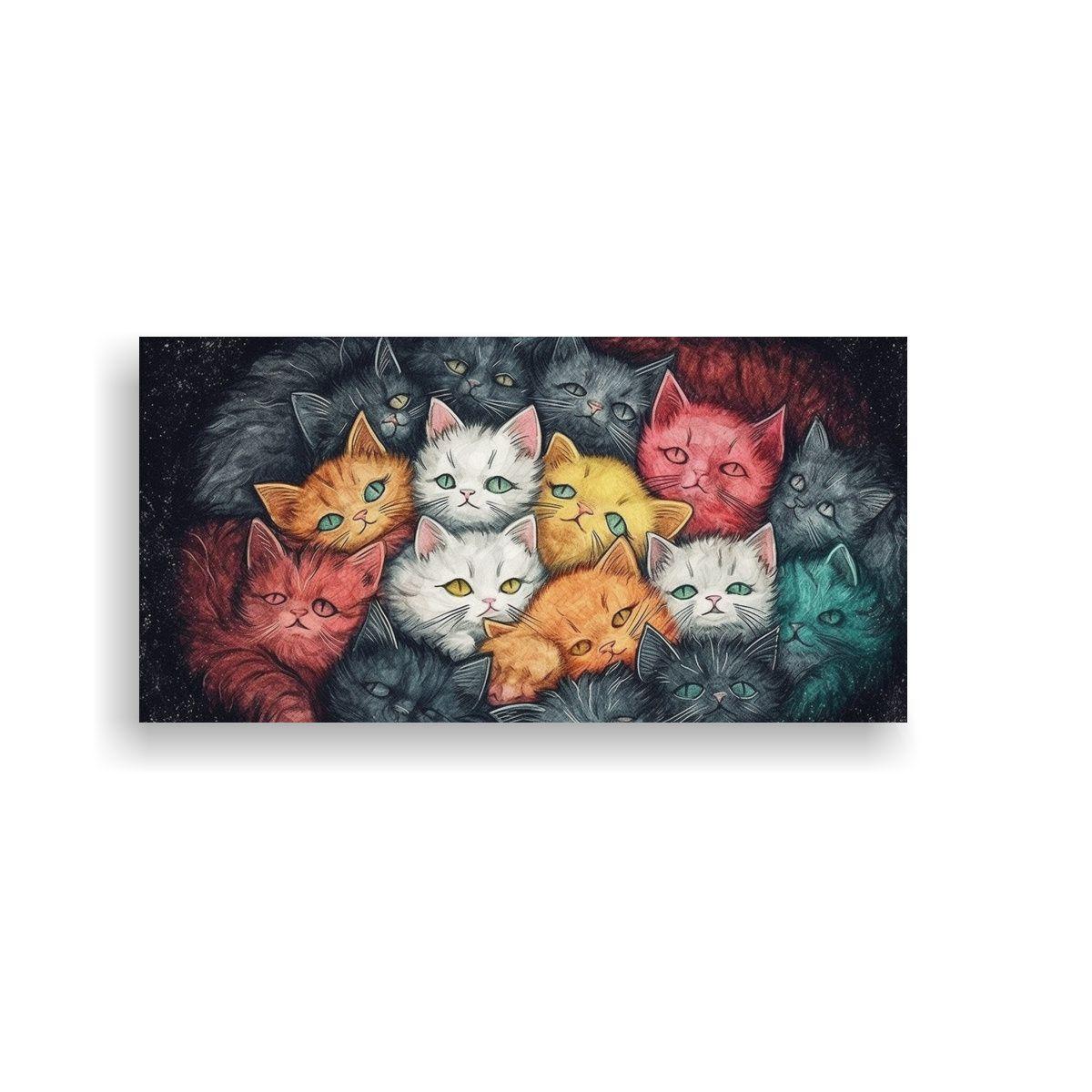 Cuadro Macrofotografía Altamente Definida Noche 140x70cm-0