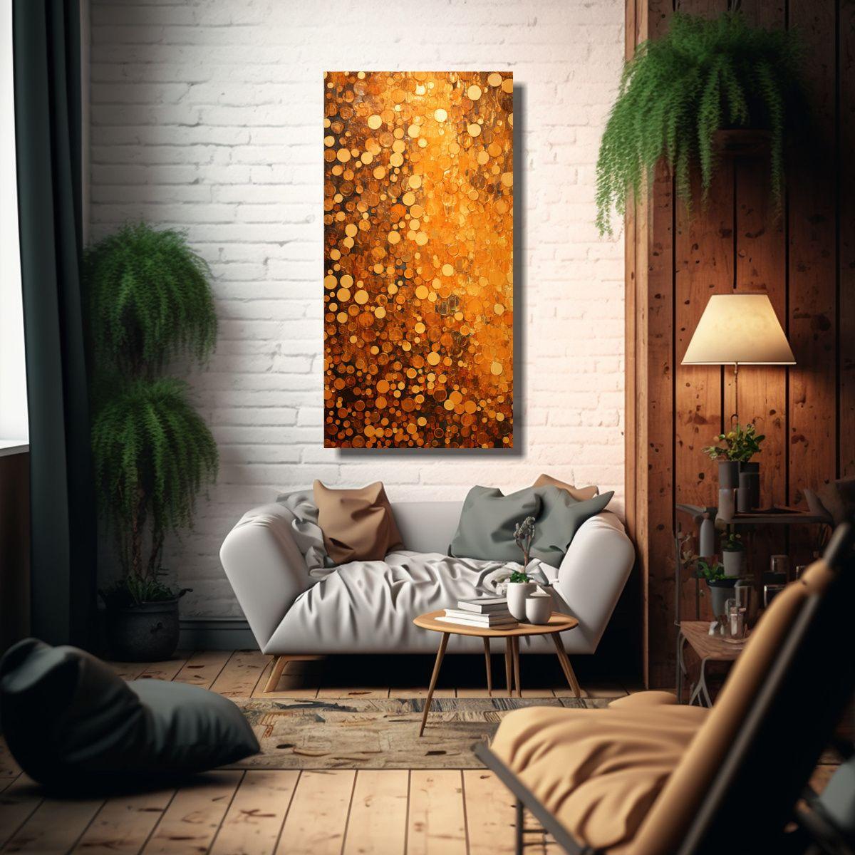 Pintura Lienzo Moderno Estilo Puntillismo 80x160cm-2