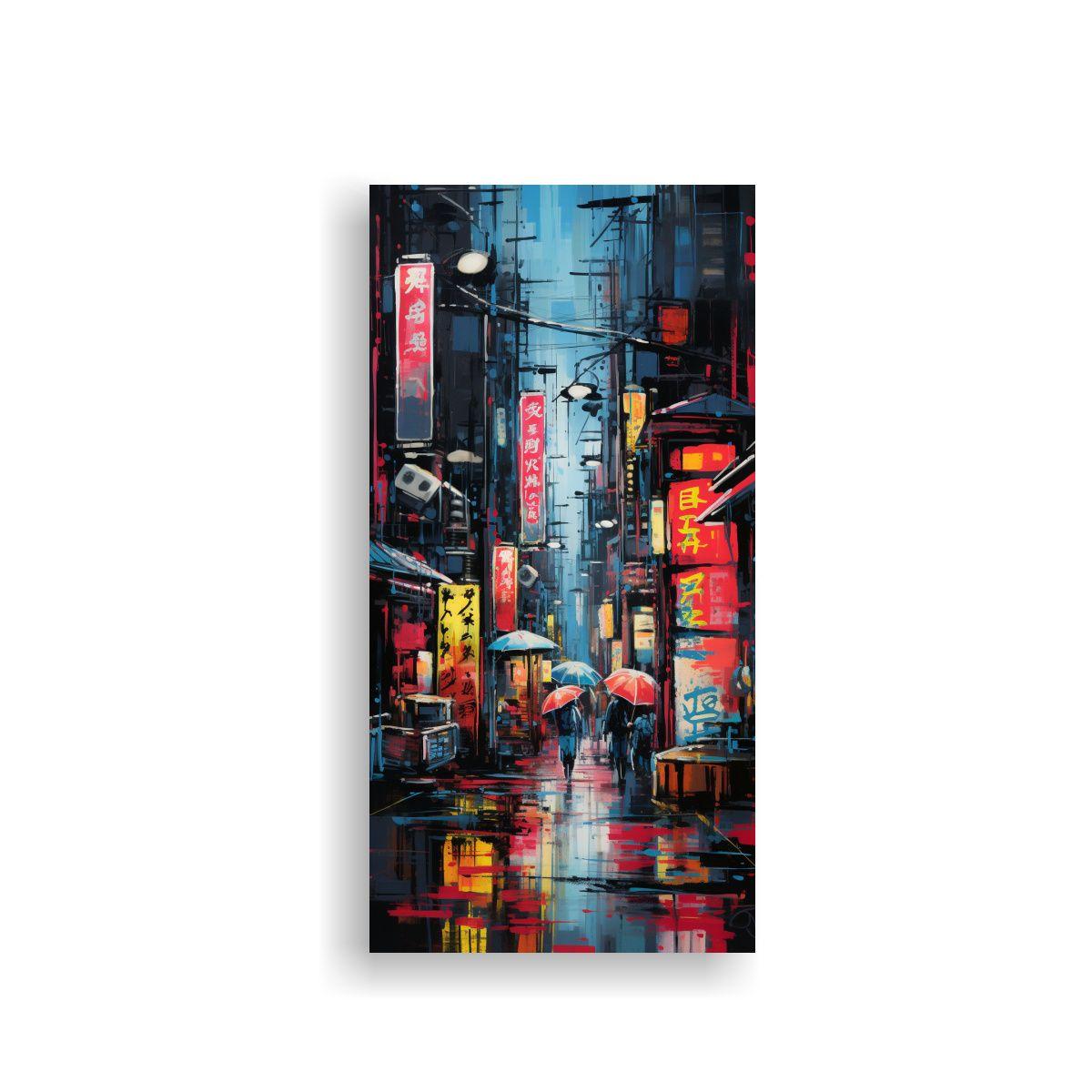 Lienzo Decorativo Simetría Abstracta Que Evoca 60x120cm-0