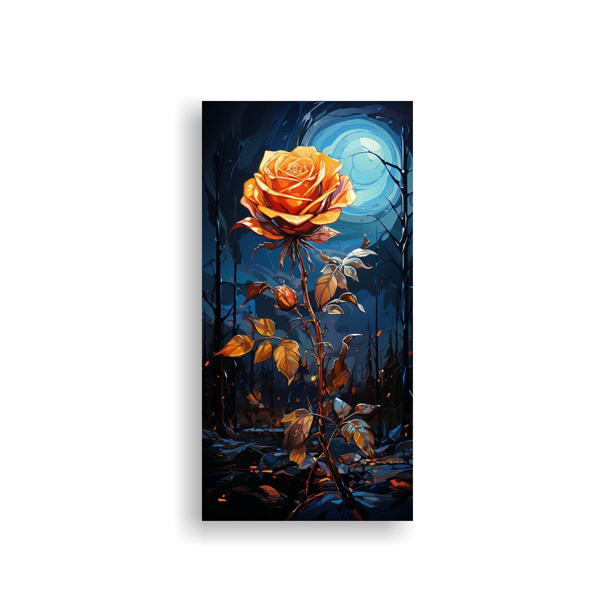 Tela En Bastidor Arte Visual Riqueza Tonos Estilo 60x120cm-0