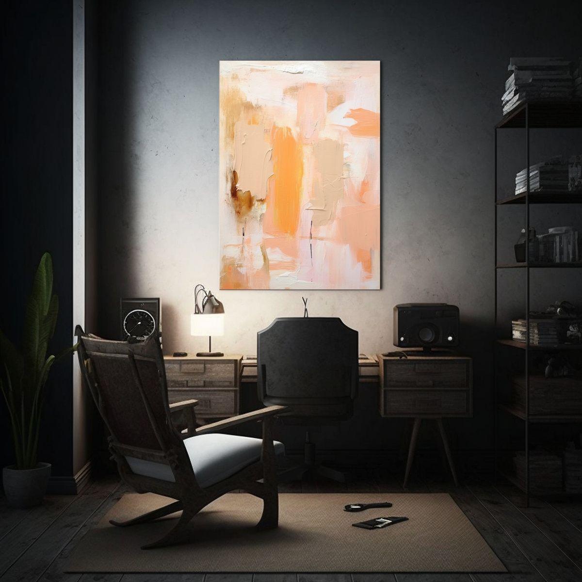 Pintura De Composición Moderna Elegante 20x30cm-2