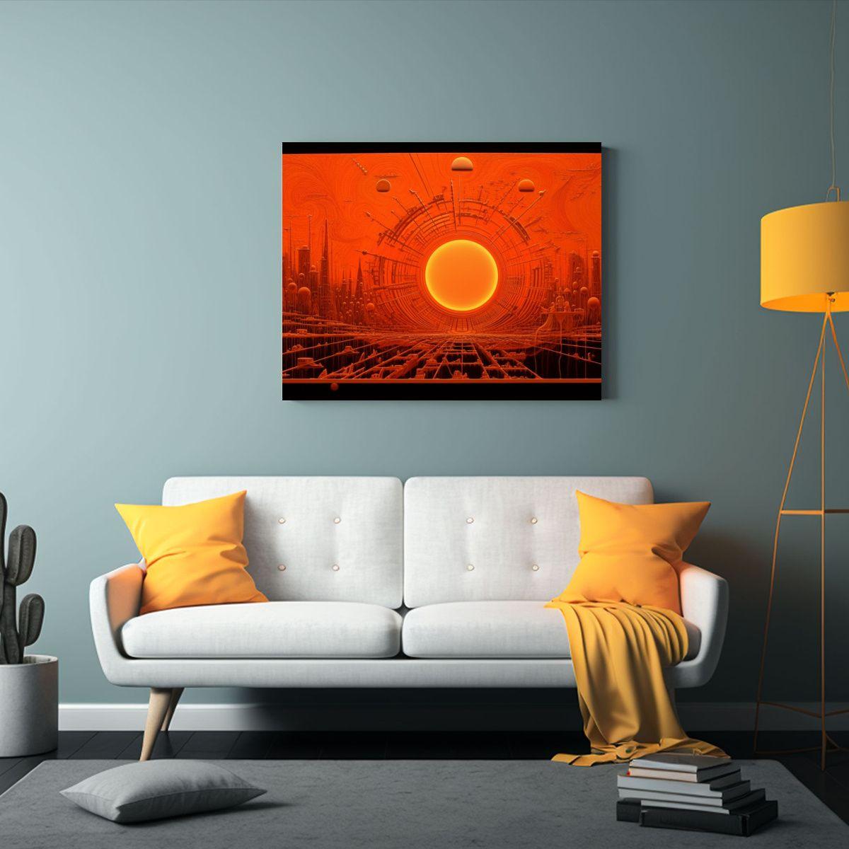 Pinturas Decorativas Tangerina Cósmica Al 45x30 Cm-2