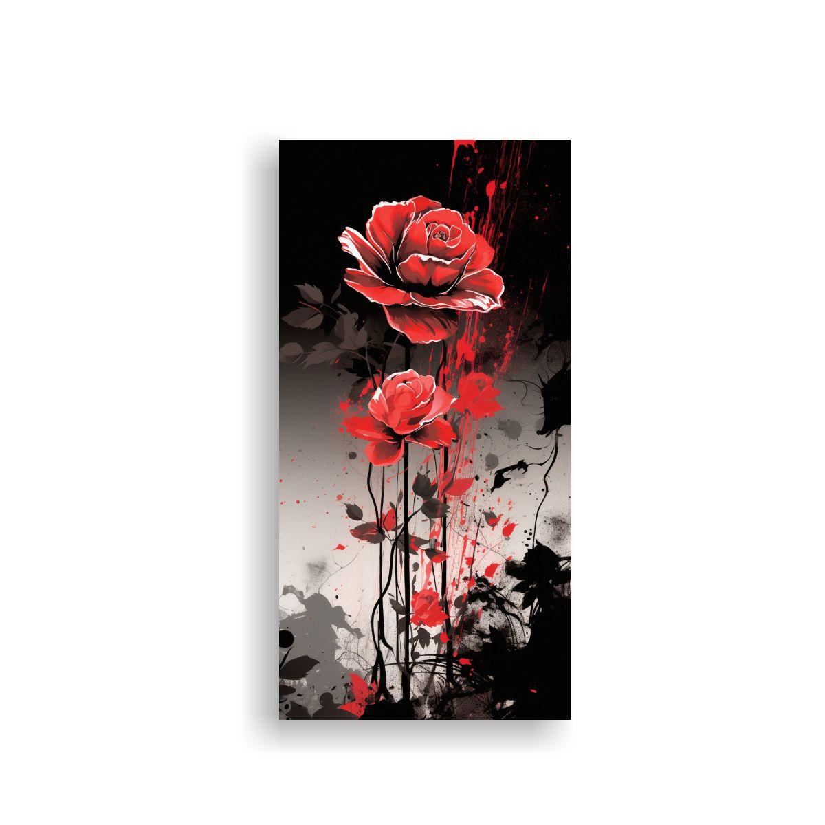 Cuadro Decorativo Estilo Neonoir En Bastidor Con 20x40cm-0