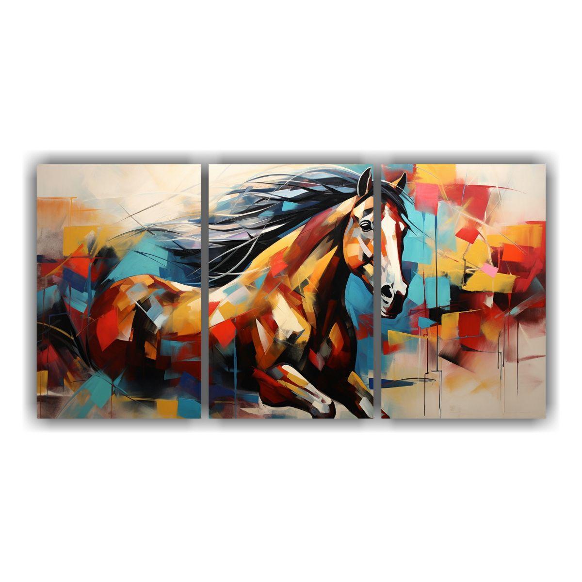 Juego De 3 Composiciones Abstractas Vanguardistas 240x120 Cm-0