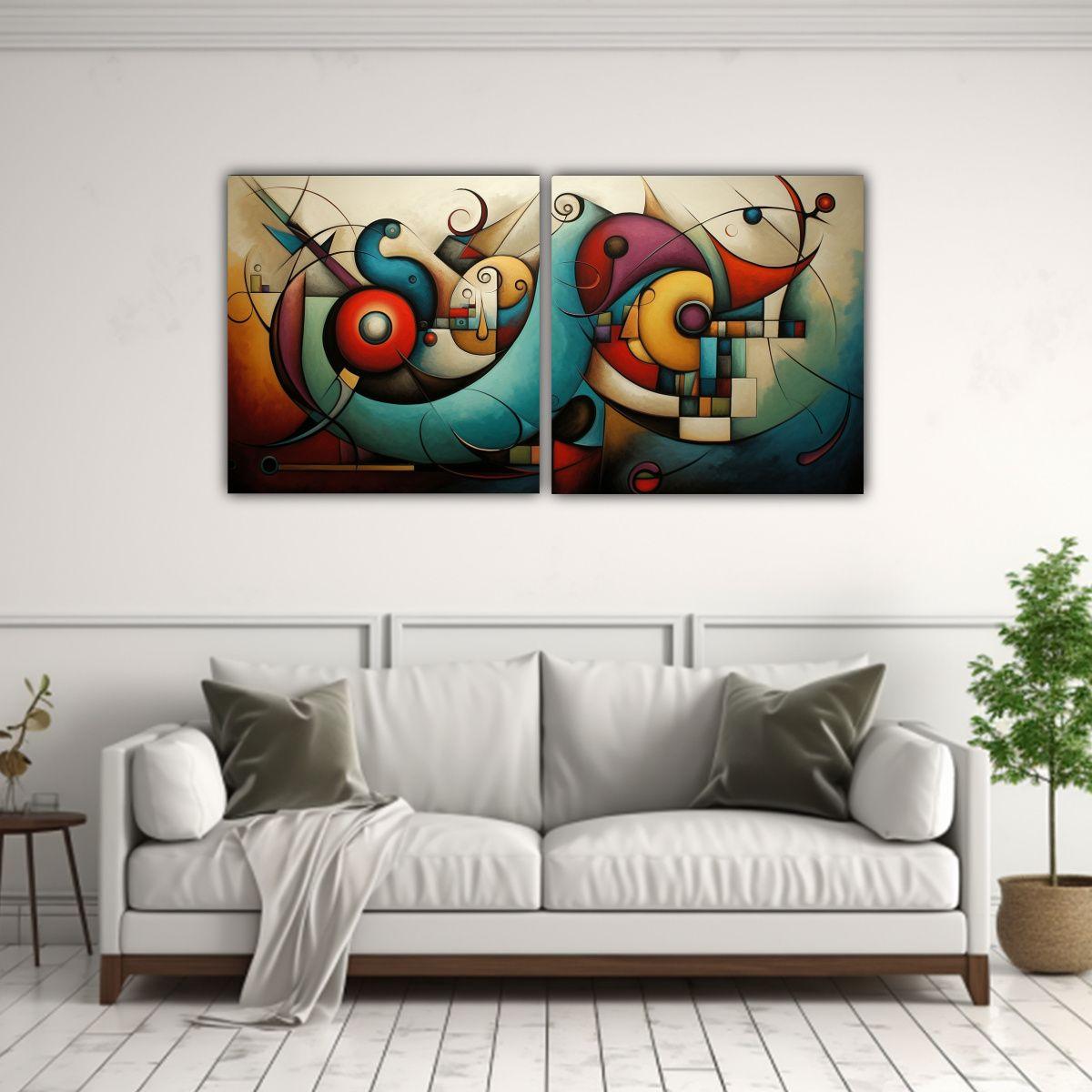 Pinturas En Relieve Abstractas Para Decoración, 40x20 Cm-2