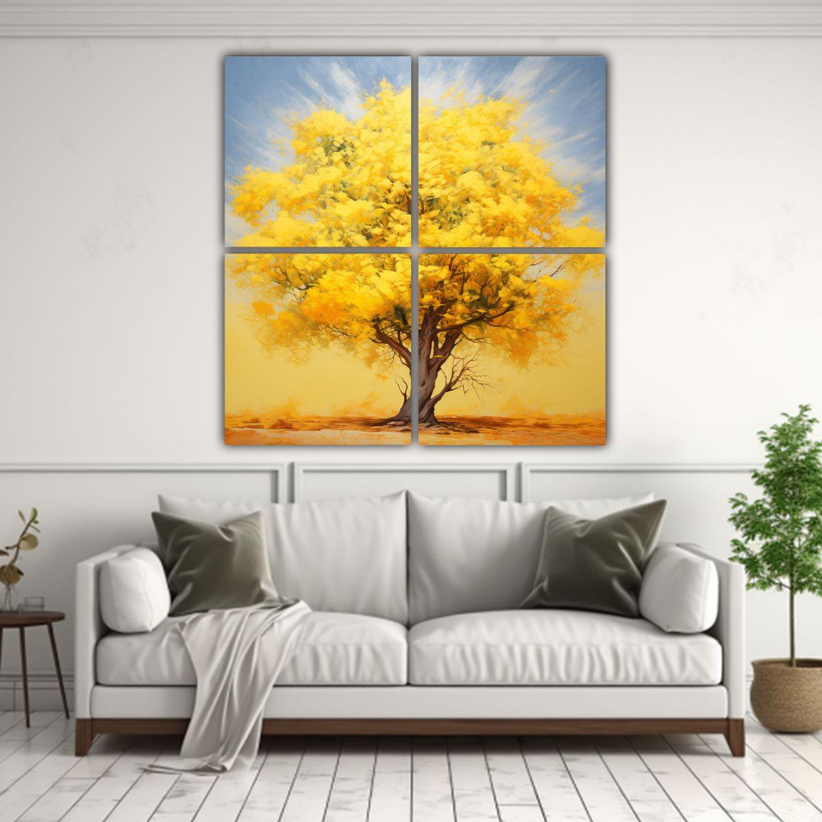 Cuatro Artes Inspirador Belleza Natural Árbol 200x200 Cm-2