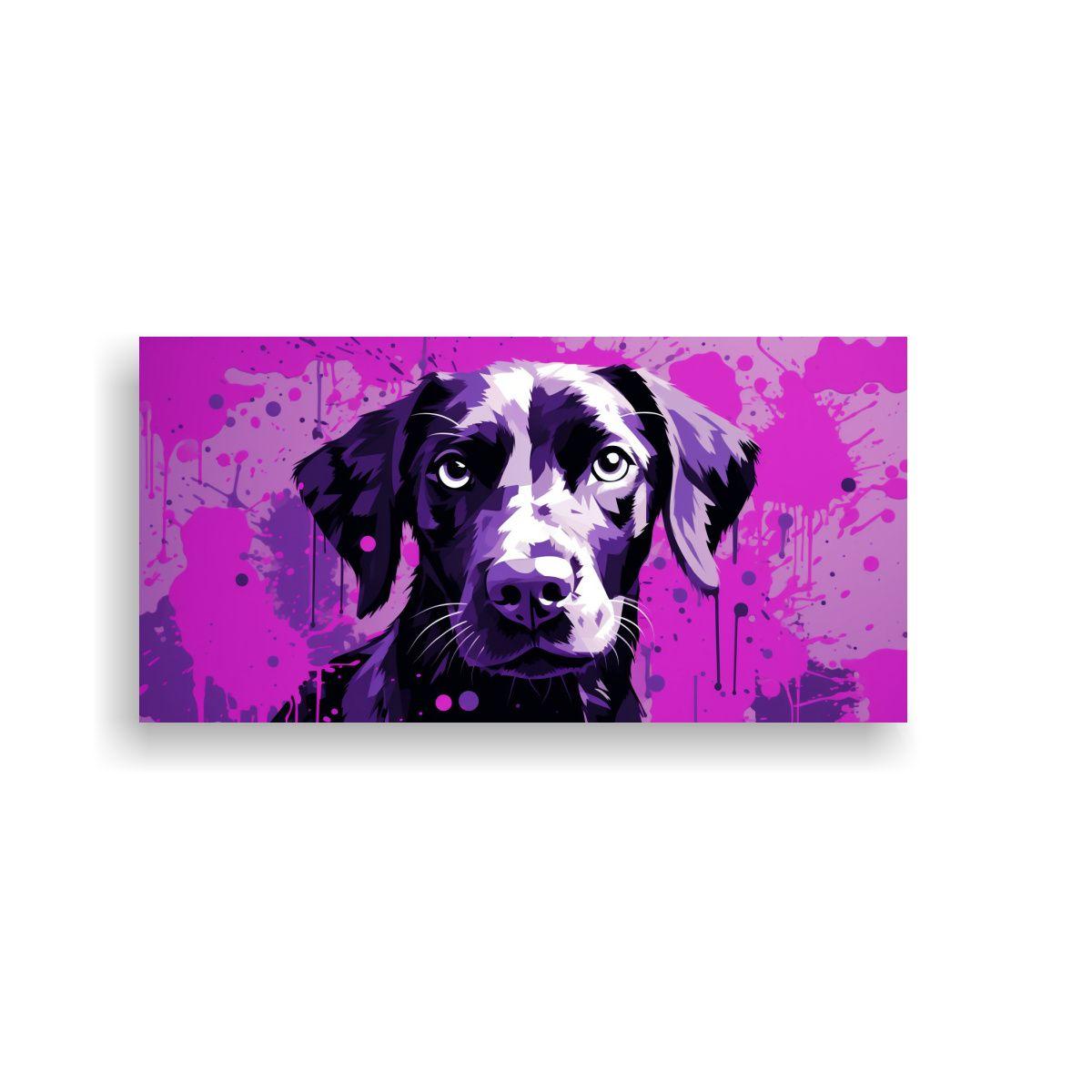 Cuadro Decorativo Neo Pop Art Mascota En Colores M 40x20cm-0