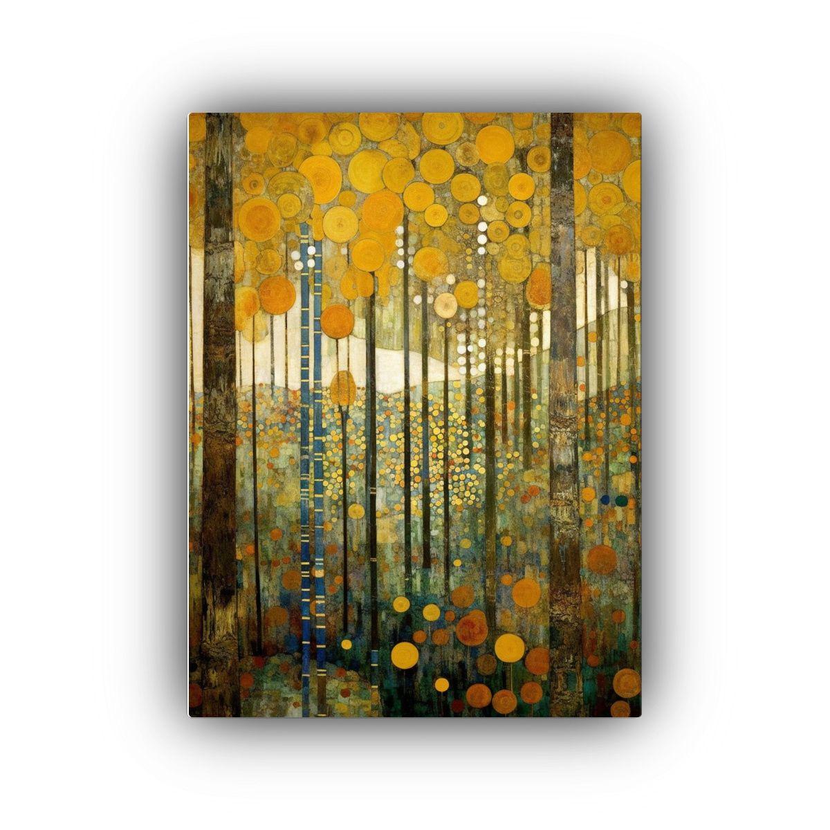 Cuadro Abstracto Colorido Estilo Forest Klimt 60x90cm-0