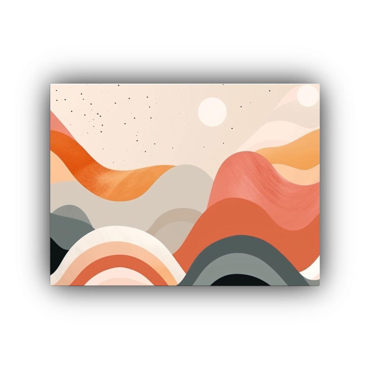 Cuadro Vintage Minimalista Con Poder En Fondo Abstracto Boho 75x50cm-0
