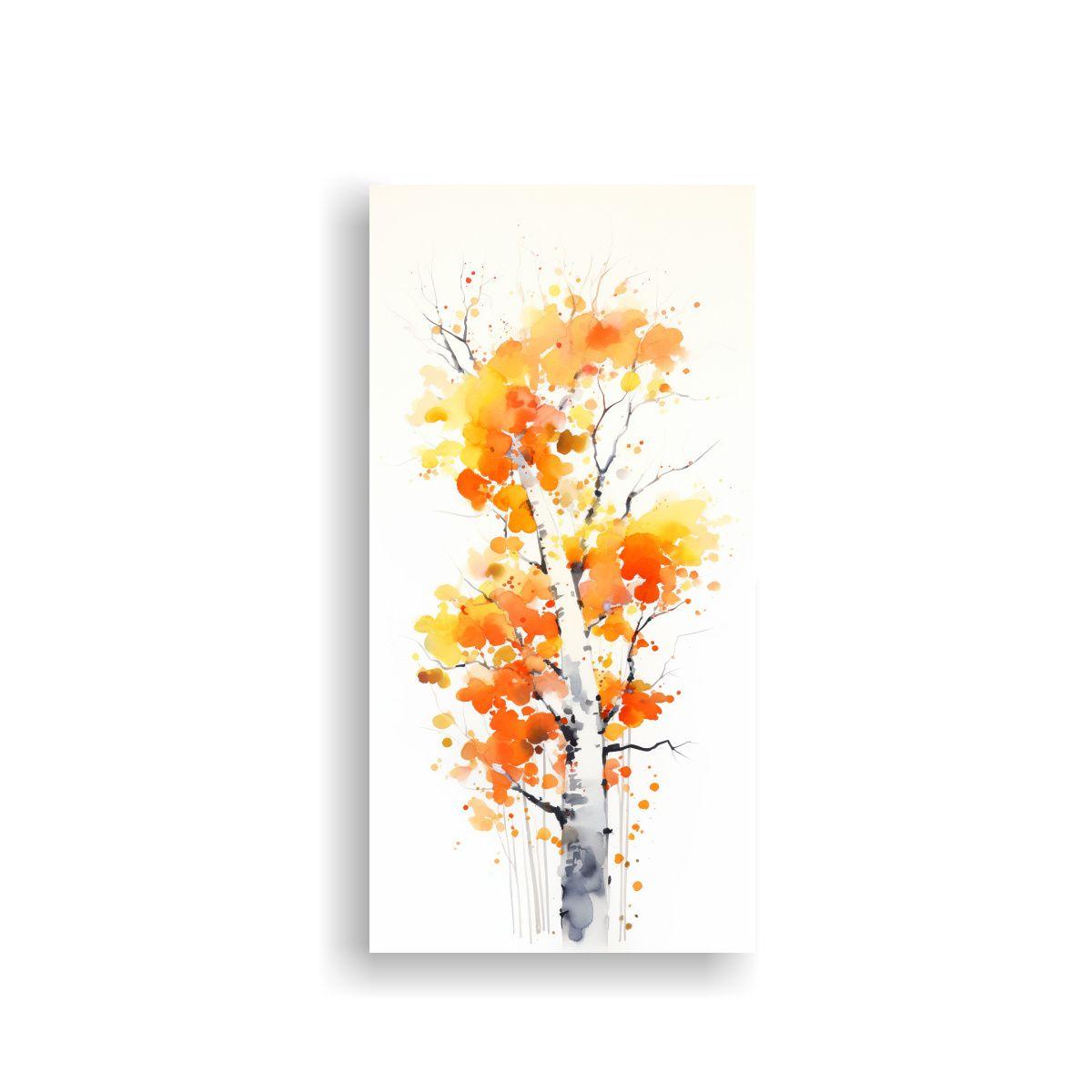 Pintura Abstracta Minimalista De Un árbol 50x100cm-0