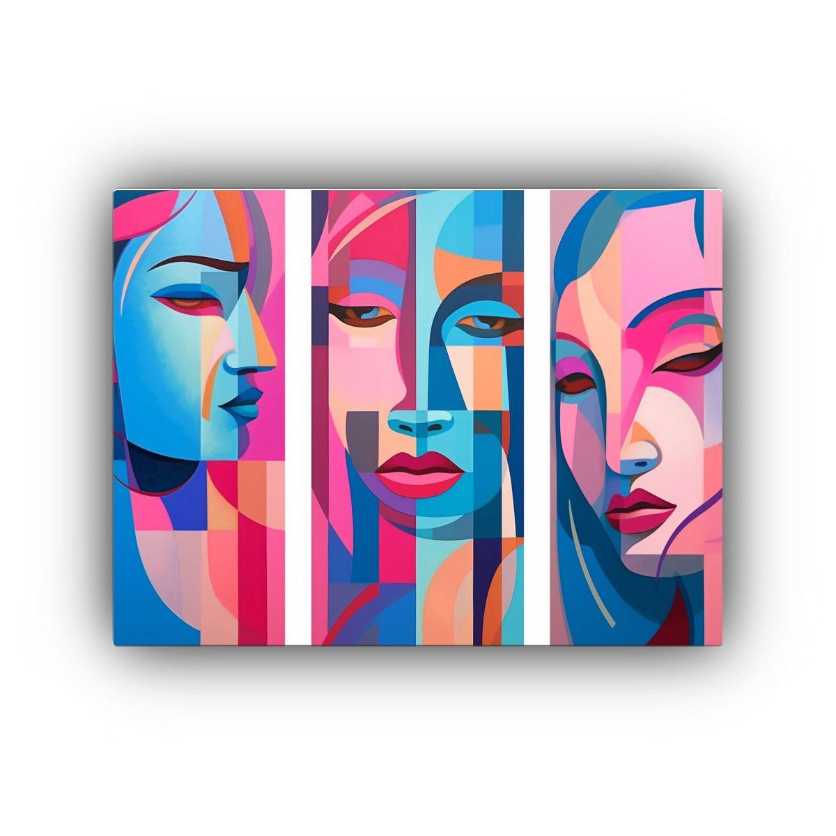 Conjunto De 4 Cuadros De Arte Abstracto Colorido 75x50cm-0