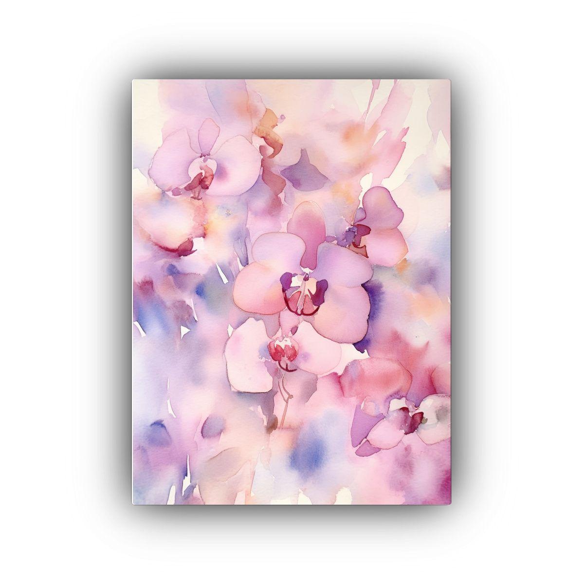 Cuadro Abstracción Clásico Orquídeas Mauve 30x40cm-0