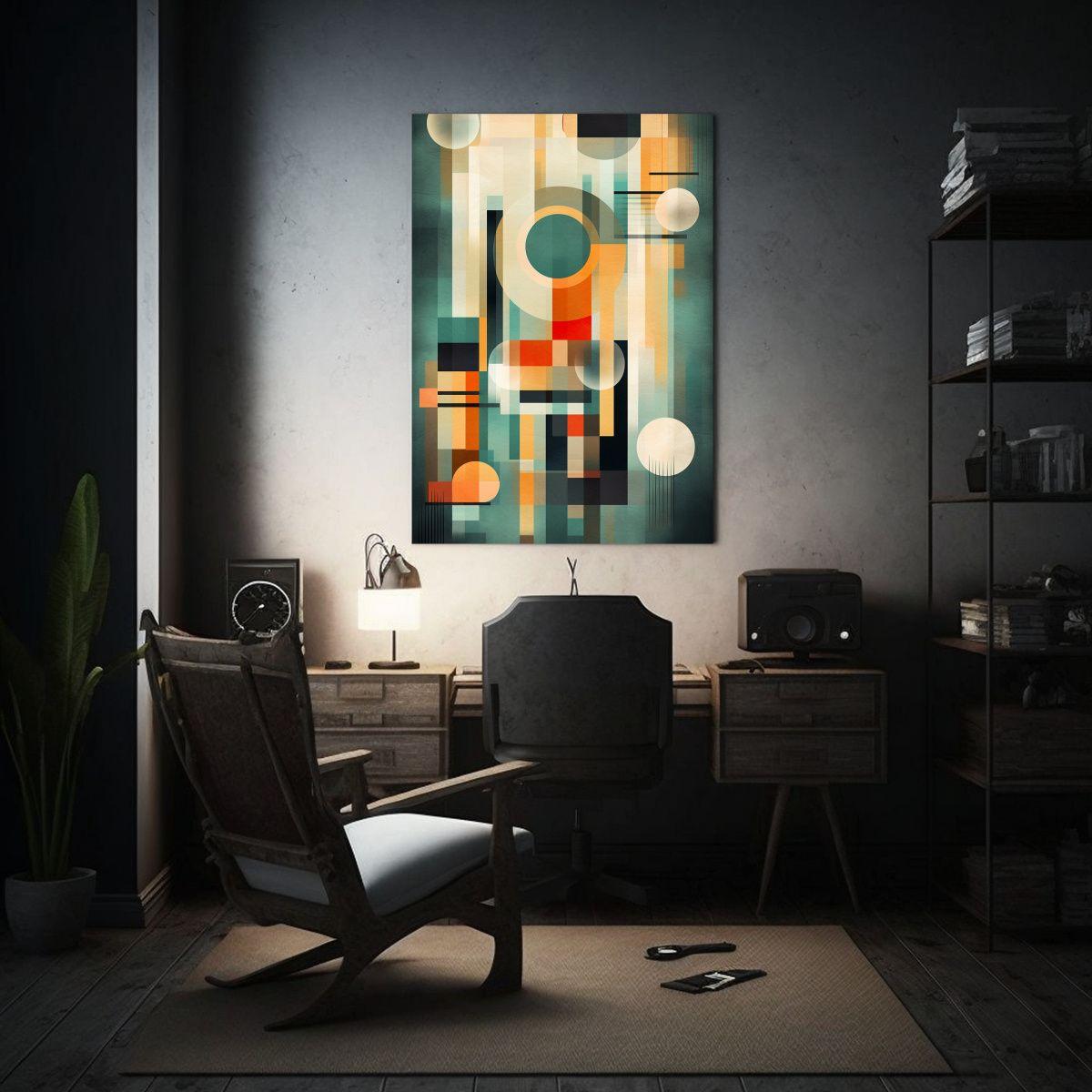 Lienzo Patron Intenso Abstracto Contemporáneo 80x120cm-2