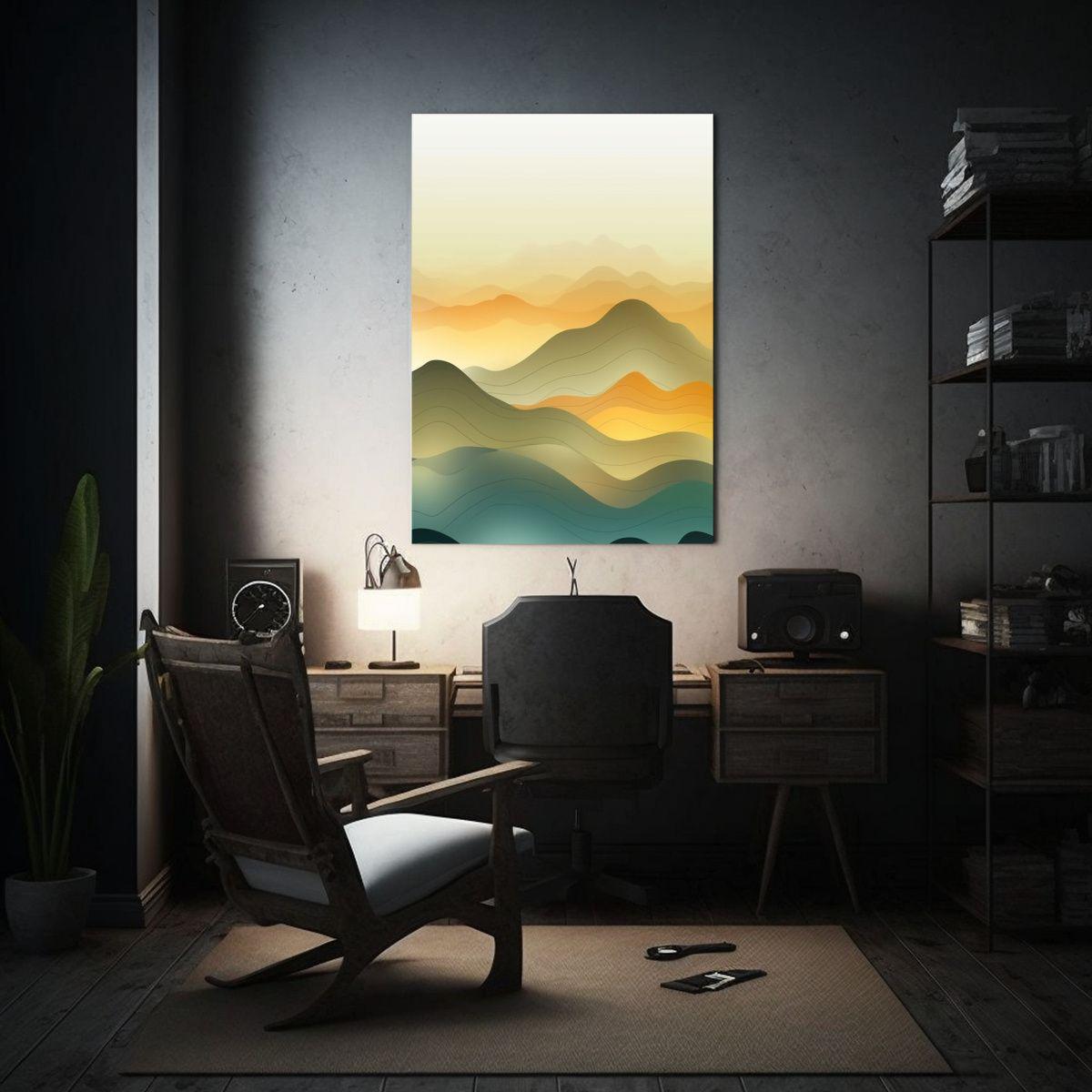 Pinturas Decorativas Con Textura Fresca Y Colores 60x90cm-2
