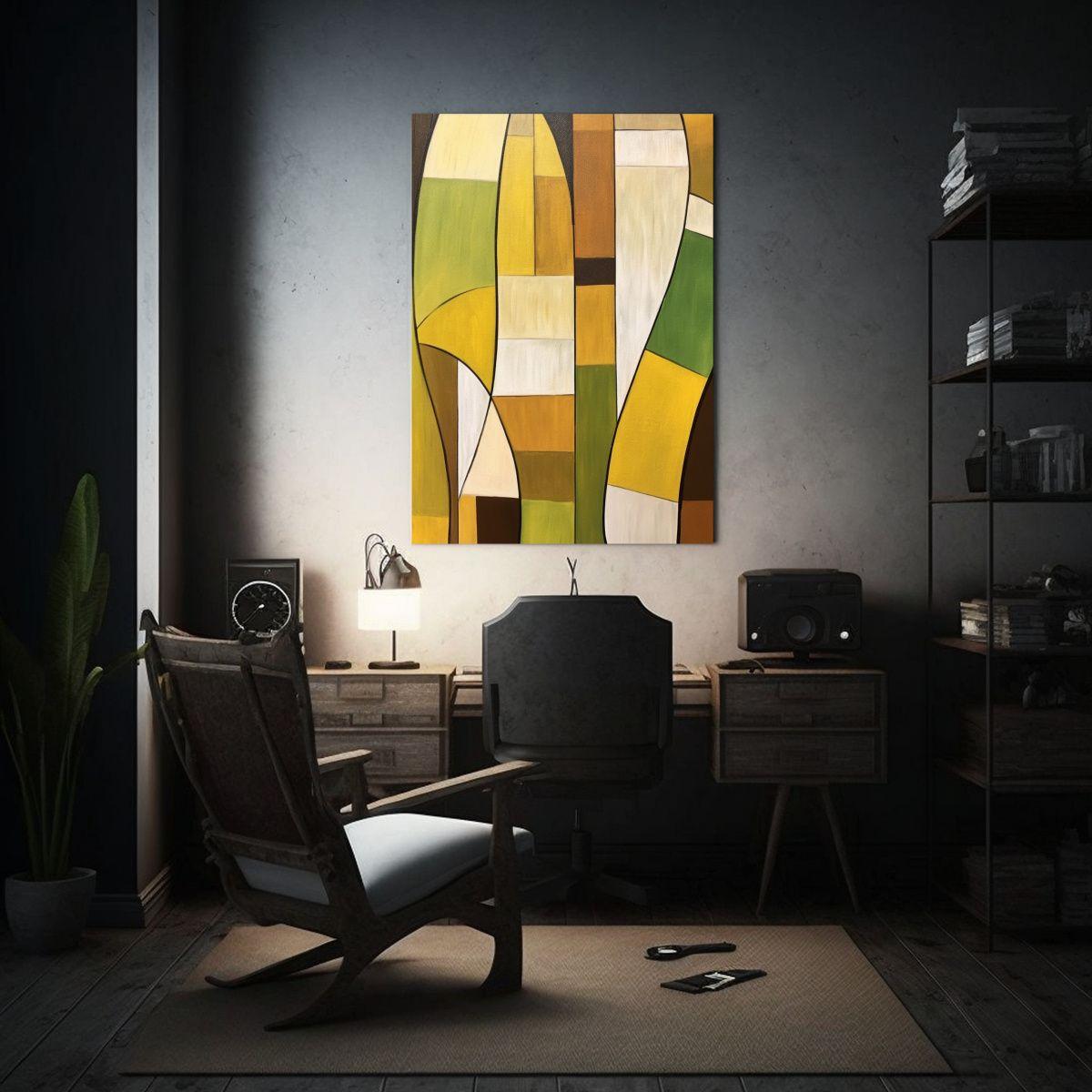 Lienzo Tela Cálidos Riqueza Visual Minimalismo 50x65cm-2