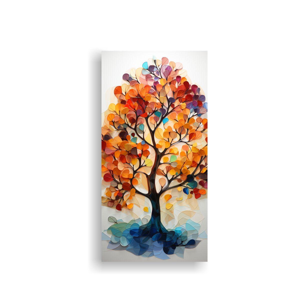 Pintura Decorativa De árbol Geométrico Luminoso 80x160cm-0